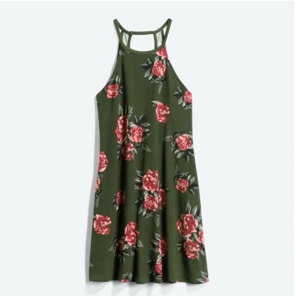 Nine Britton Red and Gray Floral Dress